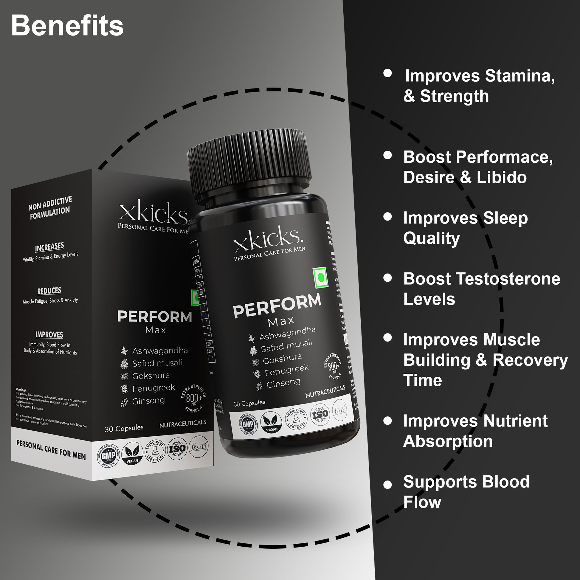 Xkicks perform max capsules benefits